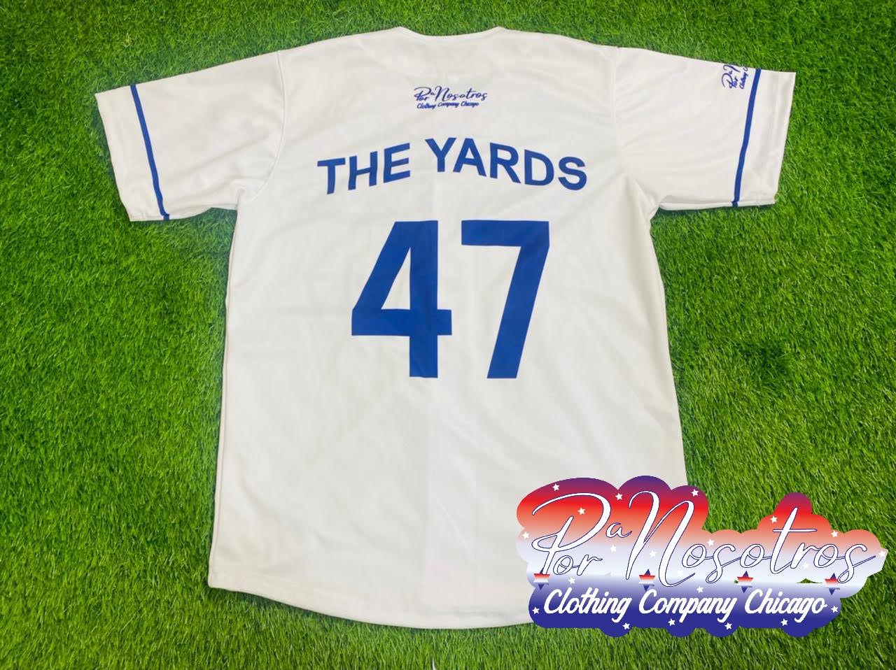 Original Back of the Yards Chicago,IL Black/wht Jersey, Blue/Wht